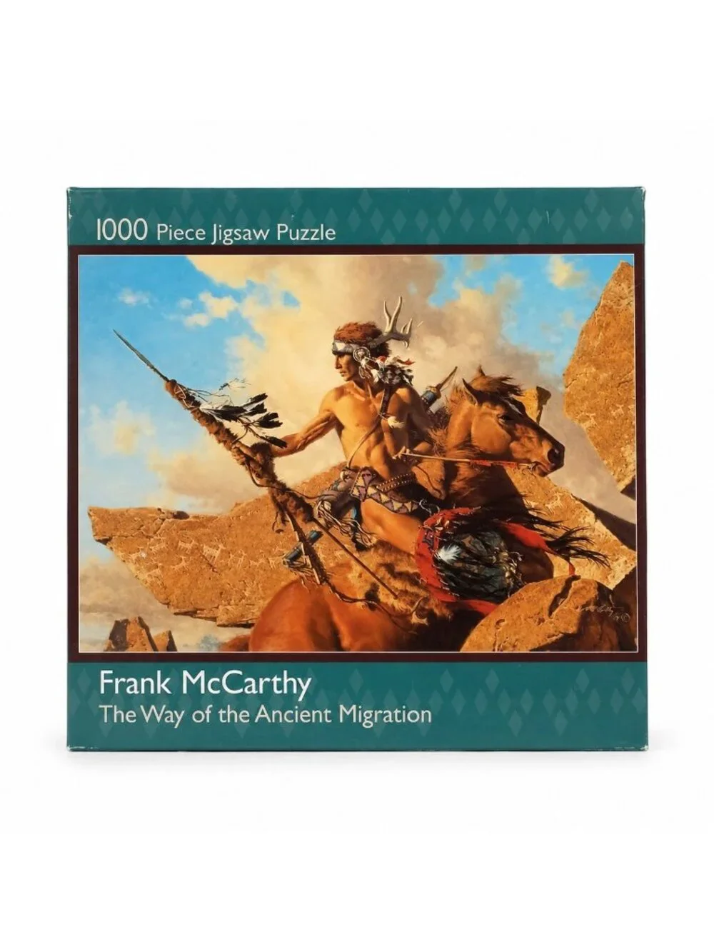 Frank Mccarthy Native American Warrior On Horse The Way 1000 Pc Puzzle